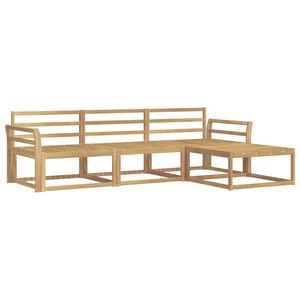 vidaXL Buiten bankenset 4 pcs Wit 254 x 162,5 x 73 cm