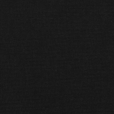 vidaXL Bedframe stof zwart 180x200 cm