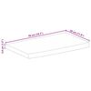 vidaXL Tafelblad met natuurlijke rand 50x30x3,8 cm massief mangohout