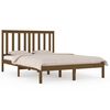 vidaXL Bedframe massief grenenhout honingbruin 200x200 cm