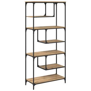 vidaXL Boekenkast 6-laags 81 x 36 x 176 cm Bewerkt hout