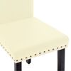 vidaXL Eetkamerstoelen 4 st PVC cr&egrave;mekleurig