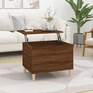 vidaXL Salontafel 60x44,5x45 cm bewerkt hout bruin eikenkleur