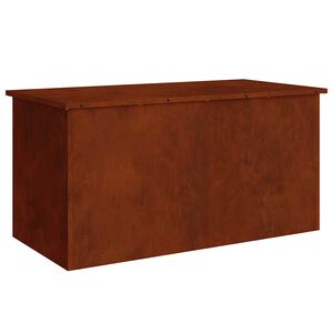 vidaXL Buitenopslagdoos Roestig 100 x 50,5 x 50 cm Staal