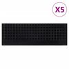 vidaXL Trapmatten 5 st 25x75 cm rubber