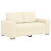 vidaXL Loveseat Sofa Cr&egrave;me 160x77x82 cm Corduroy Stof