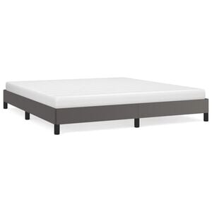 vidaXL Bedframe kunstleer grijs 180x200 cm
