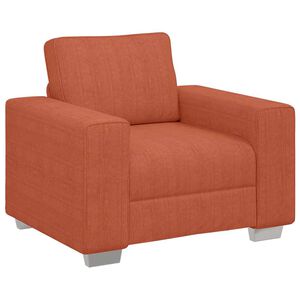 vidaXL Sofastoel Rood Oranje 100x77x82 cm Corduroy Stof
