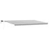 vidaXL Luifel handmatig uittrekbaar en LED 500x300 cm antraciet en wit