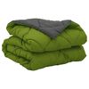 vidaXL Zomer Dekbed Groen en Antraciet 220 x 135 cm Microfiber