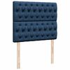 vidaXL Boxspring met matras stof blauw 120x190 cm