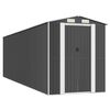 vidaXL Tuinschuur 192x689x223 cm gegalvaniseerd staal antracietkleurig