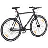 vidaXL Fiets met vaste versnelling 700 c 59 cm zwart
