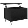 vidaXL Salontafel Zwart Eiken 60 x 44,5 x 45 cm Bewerkt hout