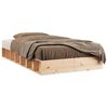 vidaXL Bedframe massief hout 100x200 cm
