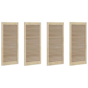 vidaXL Kastdeur 4 st Naturel 49,5 x 2,1 x 110 cm Massief grenenhout