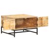 vidaXL Salontafel 67x67x45 cm massief mangohout