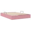 vidaXL Opslag bed met matras met hoofdeinde Roze 140 x 190 cm Fluweel