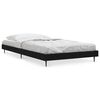 vidaXL Bedframe bewerkt hout zwart 100x200 cm