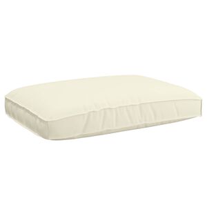 vidaXL Kussen Cr&egrave;me 120 x 80 x 12 cm Oxford Stof