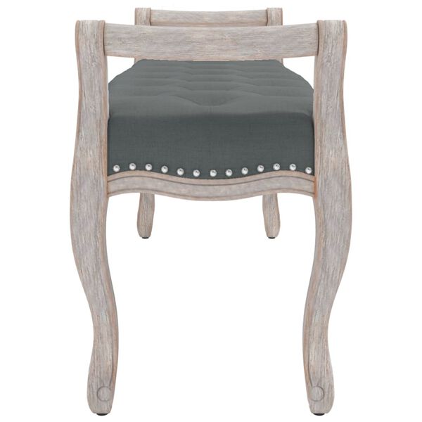 vidaXL Bankje 110x45x60 cm stof donkergrijs