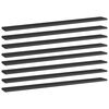 vidaXL Wandschappen 8 st 100x10x1,5 cm spaanplaat hoogglans zwart