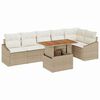 vidaXL Tuinbankenset 7 st Beige en Cr&egrave;me