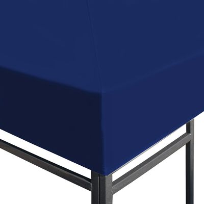 vidaXL Prieeldak 310 g/m² 4x3 m blauw