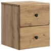 vidaXL Wandbeugel Bedkast met lade Artisanaal eiken 34,5 x 33 x 40 cm