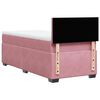 vidaXL Boxspring met matras fluweel roze 80x200 cm