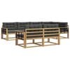 vidaXL Buiten bankenset 6 st Wit en antracietkleurig Polyester