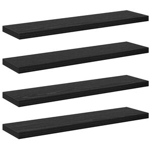 vidaXL Boekenplank Bord 3-laags 4 st 40 x 10 x 1,5 cm Bewerkt hout