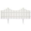 vidaXL Gazonranden 17 st 10 m wit