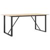 vidaXL Eettafel O-frame 180x90x75 cm massief grenenhout en staal