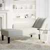 vidaXL Chaise longue met rechterarmleuning fluweel lichtgrijs