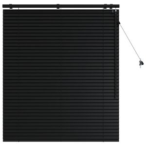 vidaXL Venetiaanse jaloezie Zwart 120 x 130 cm 35 mm
