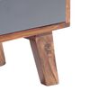 vidaXL Tv-meubel 140x30x45 cm massief hout grijs