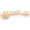 vidaXL 8-delige Loungeset massief grenenhout