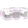 vidaXL 9-delige Loungeset met kussens poly rattan acacia bruin