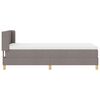 vidaXL Boxspringbed met matras Taupe 200 x 100 cm Polyester