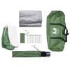 vidaXL Tent met luifel 4-persoons waterdicht groen