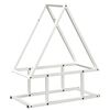 vidaXL Brandhoutrek 50x25x60 cm koudgewalst staal wit