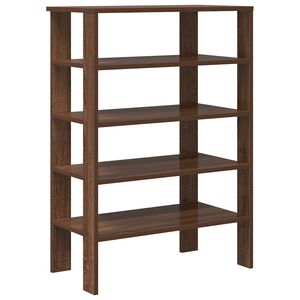 vidaXL Schoenenrek 61x32x87,5 cm bewerkt hout bruin eikenkleurig
