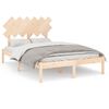 vidaXL Bedframe massief hout 120x190 cm