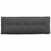vidaXL Rugkussen Donkergrijs 140 x 50 cm Cordstof