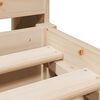 vidaXL Bed met boekenkast zonder matras massief grenenhout 160x200 cm