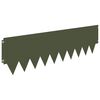 vidaXL Tuinrand 20 pcs 103 x 30 cm metaal Olijfgroen