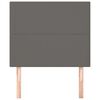 vidaXL Hoofdbord grijs 100x5x118/128 cm kunstleer