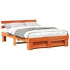 vidaXL Bedframe Wasbruin 150 x 200 cm Massief grenenhout
