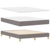vidaXL Boxspringbed met matras met hoofdeinde Taupe 160 x 200 cm Stof